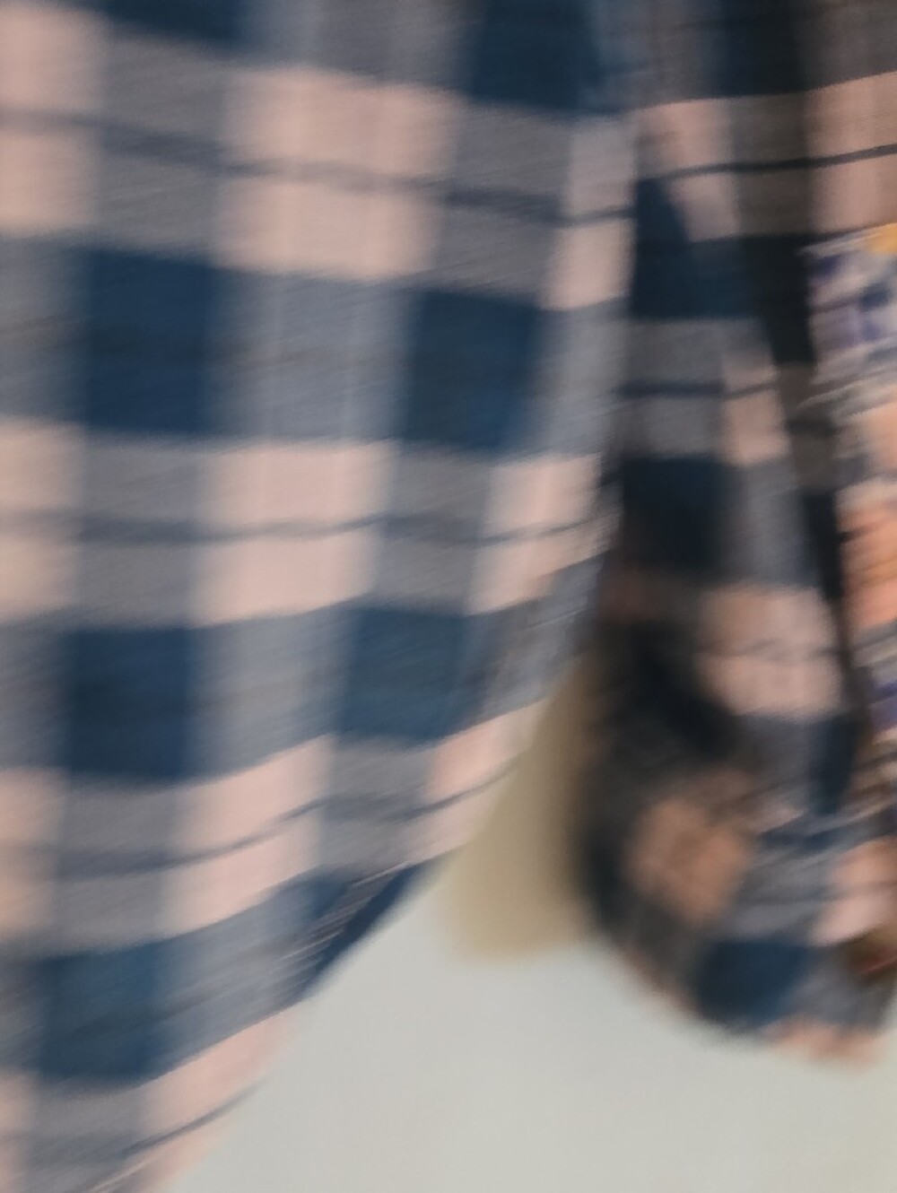 Pilcro Blue and Pink Plaid Button-Up Blouse - Picture 7 of 9